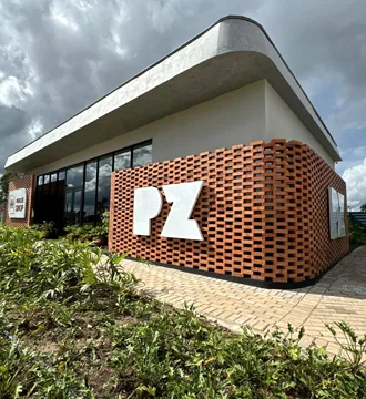 Central de vendas da PZ Empreendimentos em Sinop (MT), construída em Light Steel Frame